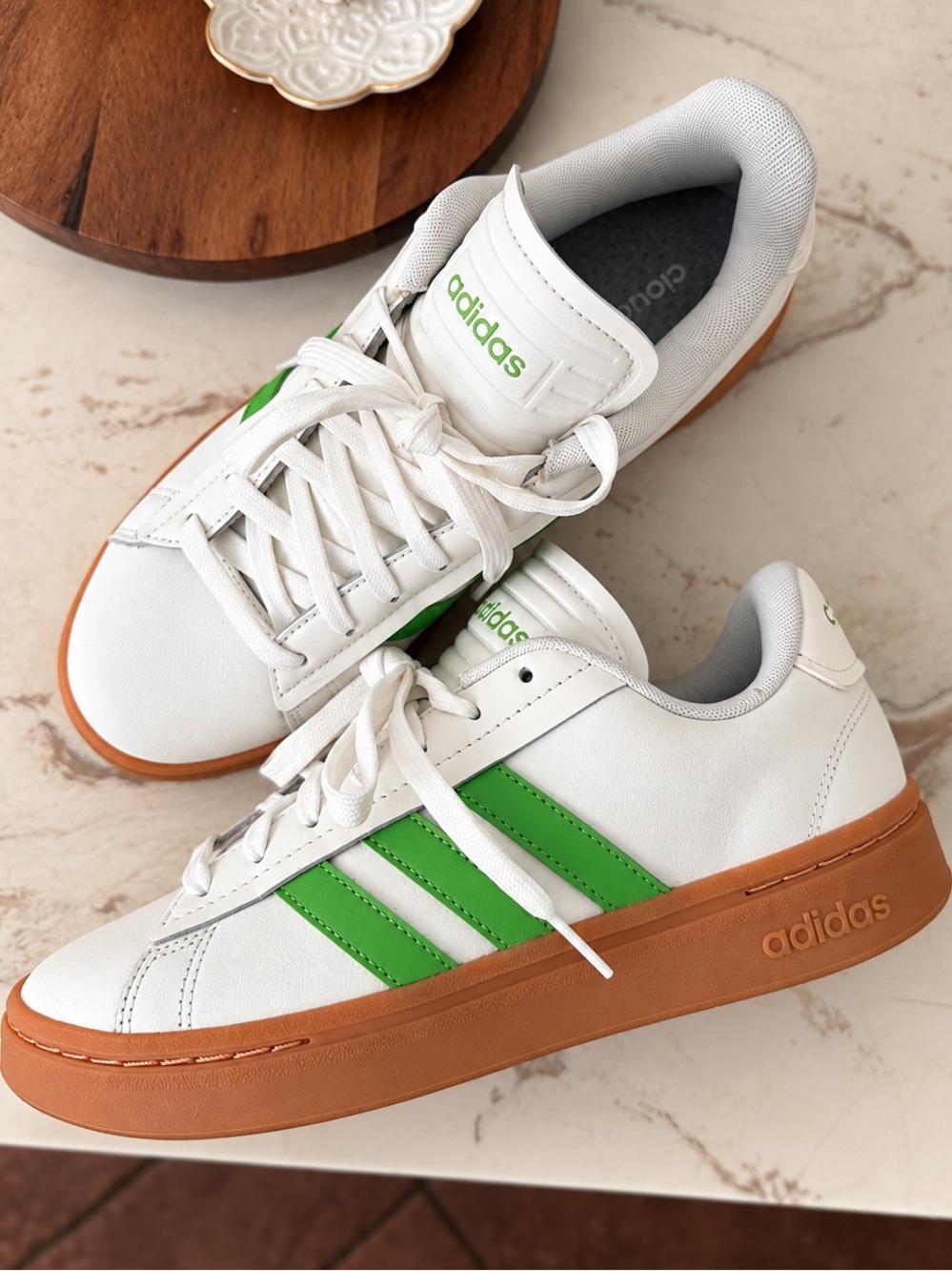 Green Striped Adidas